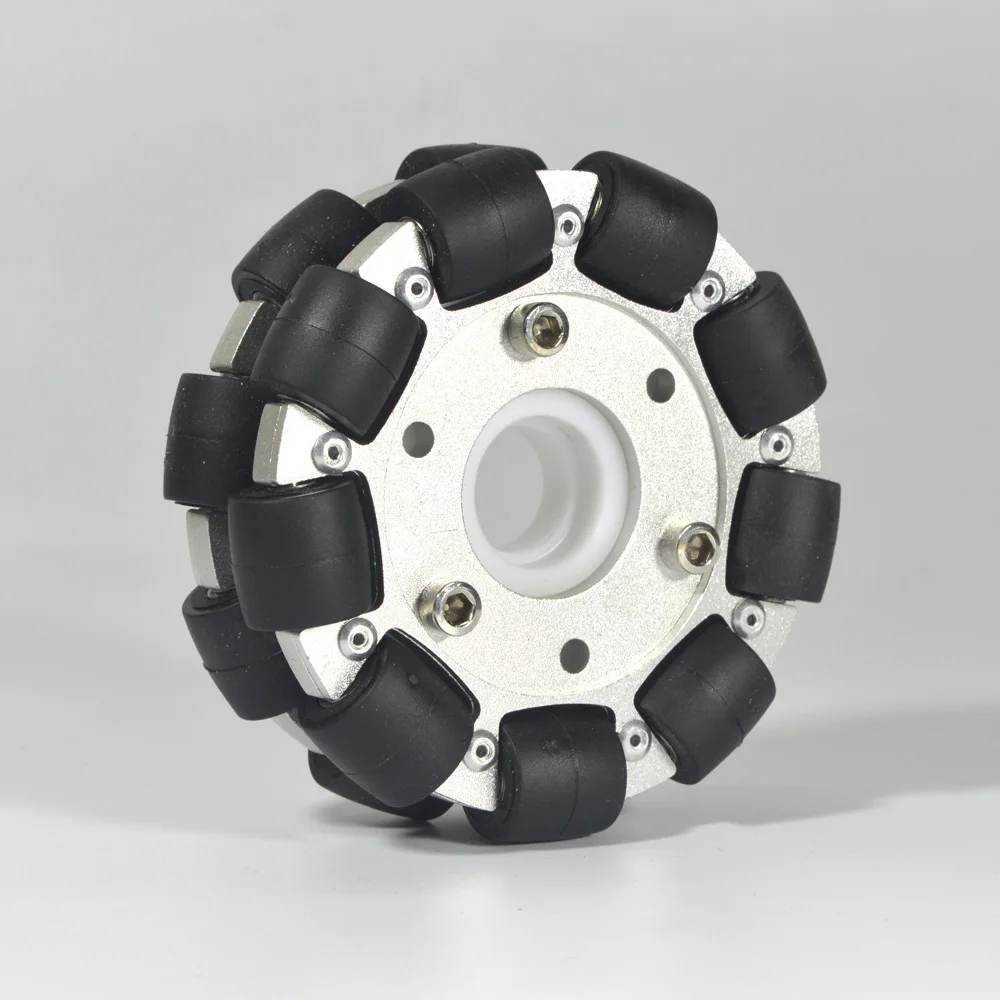 Robot Wheel - 4inches/100mm Double Aluminium Omni-Directional Wheel, Robot