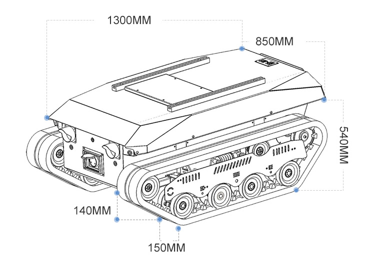 Crawler Dumper Truck Chassis w - огляд і ціна Tracked Robot Chassis