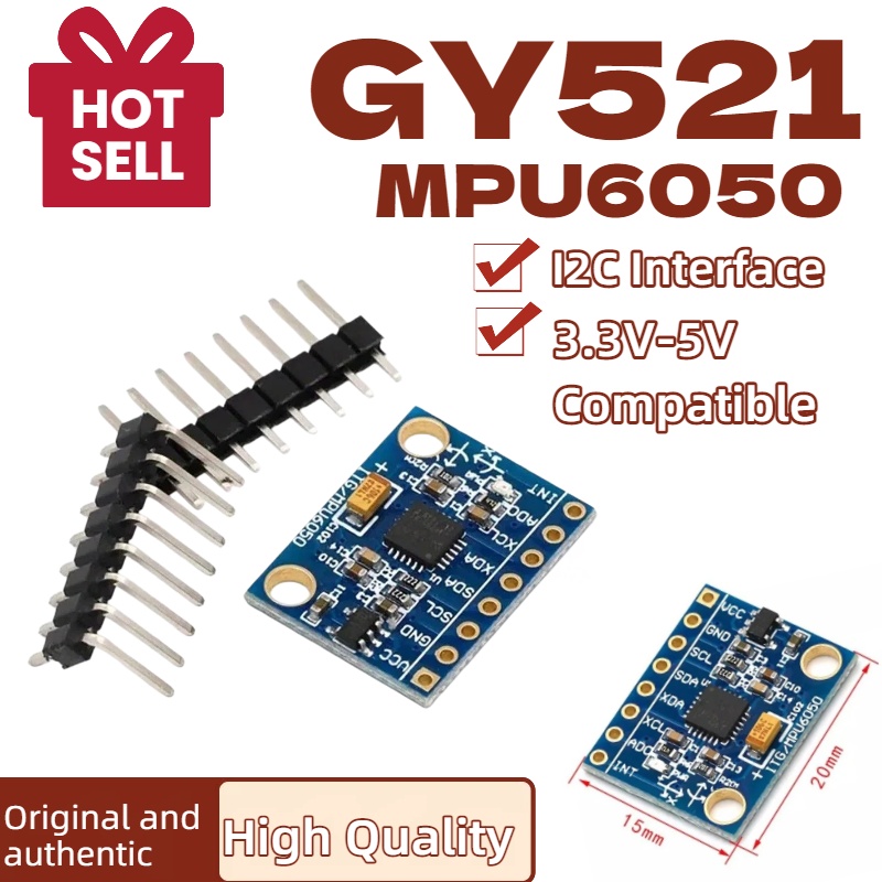 1/5/10pcs GY521 GY-521 MPU6050 - огляд і ціна Accelerometer Mpu6050