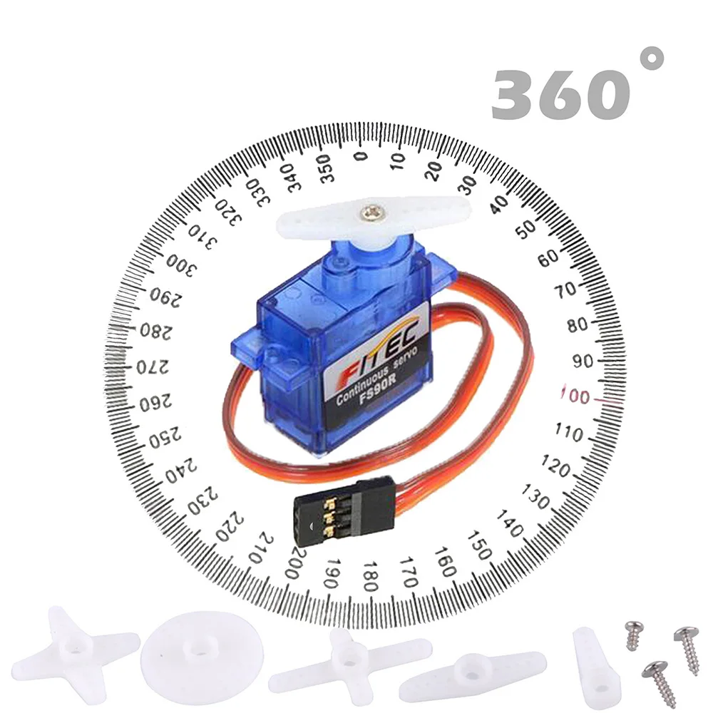 Feetech Mini FS90R Micro Servo - огляд і ціна Arduino Robot