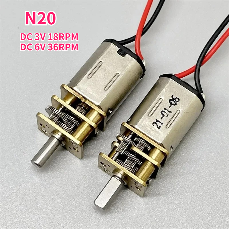 N20 DC 3V 18rpm 6V  36RPM  Min - огляд і ціна Dc Motor