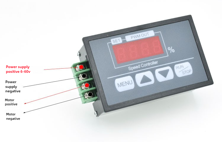DC 6-60V 30A DC Motor Speed Co - огляд і ціна Dc Motor 12V