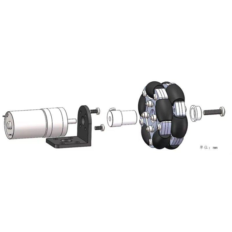 15KG Load 80mm Omnidirectional - огляд і ціна Robot Wheel