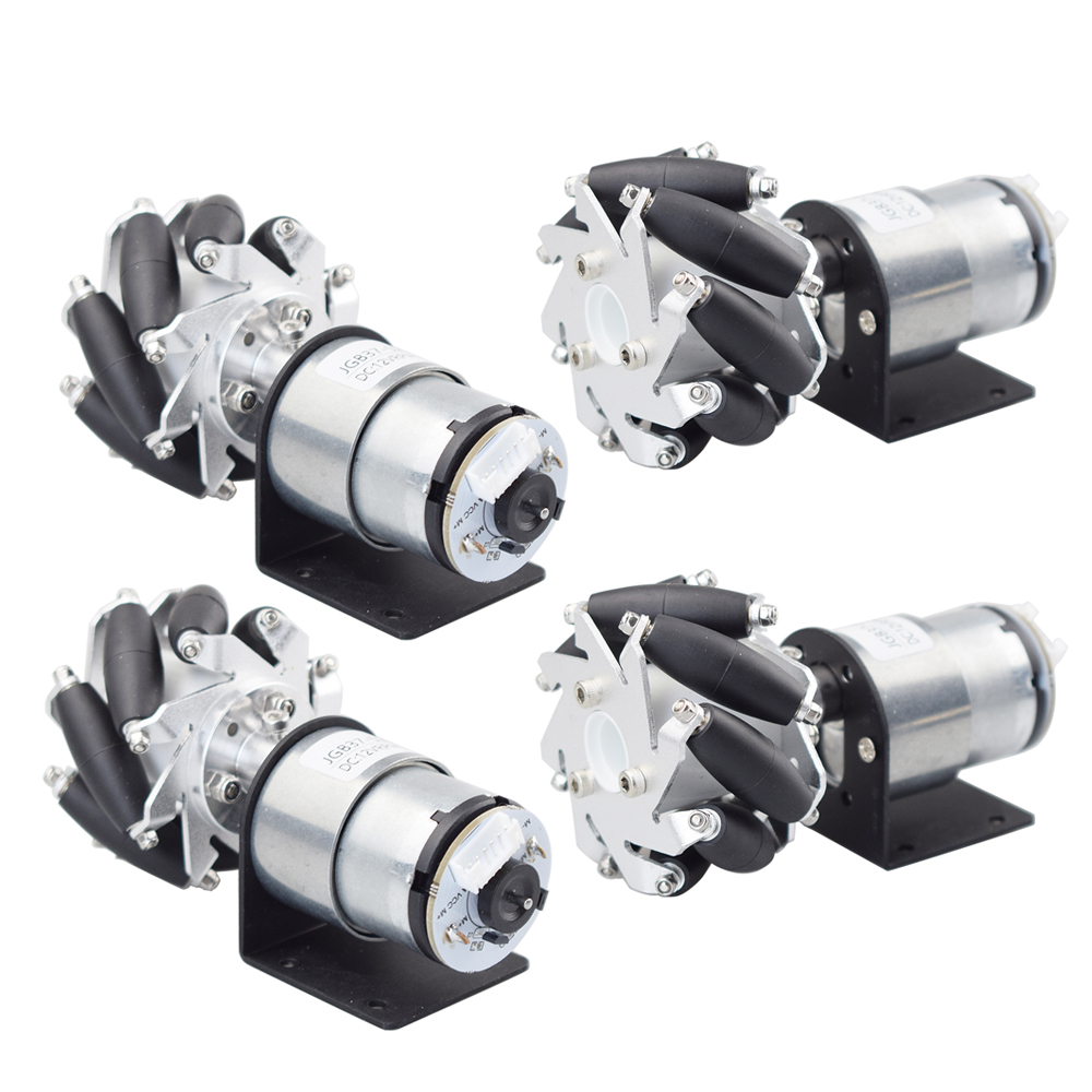 4pcs/set 10KG Load 60mm Metal  - огляд і ціна Arduino Robot