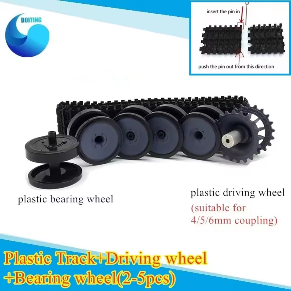 Plastic Wheels+Plastic Track S - огляд і ціна Tracked Robot Chassis