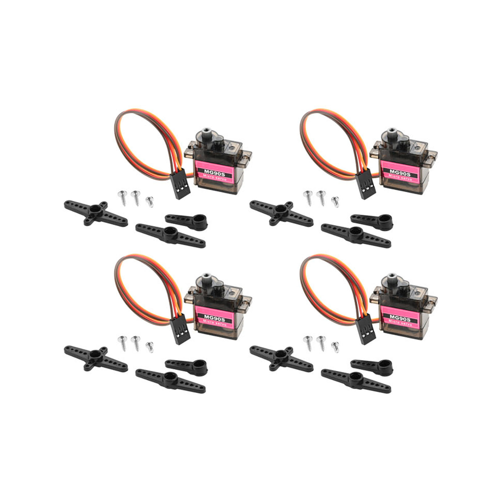 4pcs Micro Servo Metal Gear 90 - огляд і ціна Arduino Robot