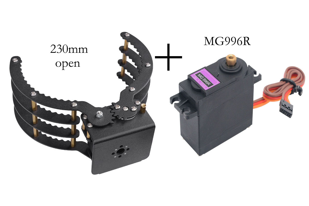 230mm Opening Mechanical Claw  - огляд і ціна Robot Arm Kit