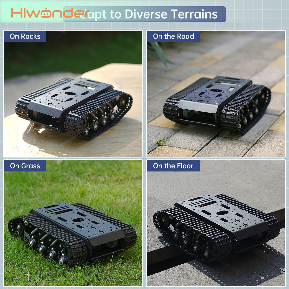 Hiwonder Tracked Tank Robot Ch - огляд і ціна Tracked Robot Chassis